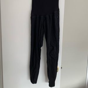 Black maternity jeggings